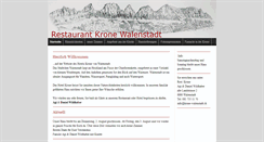 Desktop Screenshot of krone-walenstadt.ch